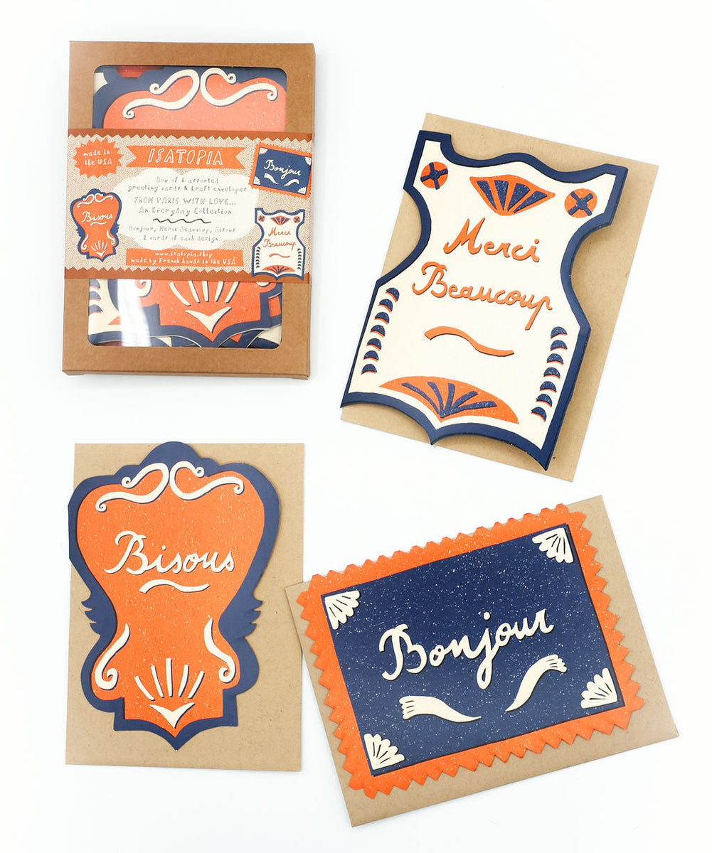 From Paris with Love - Box of 6 Cards – Isatopia