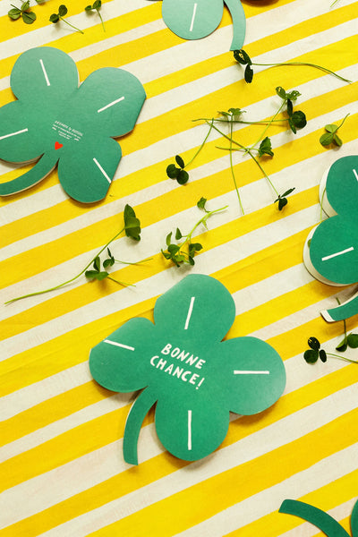 Clover Good Luck - Die Cut Card