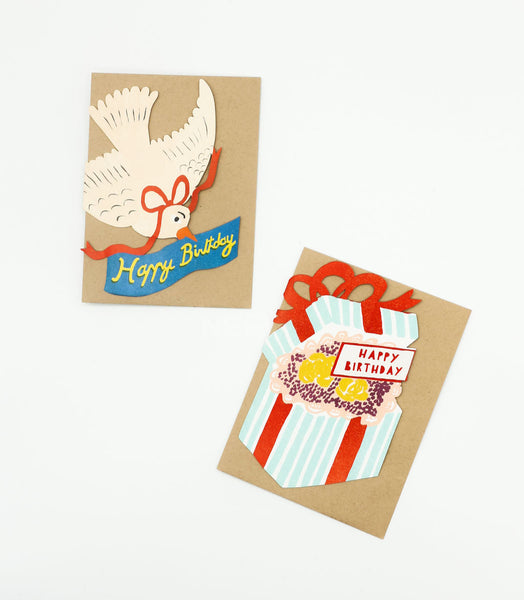 Happy Birthday Gift - Die Cut Card