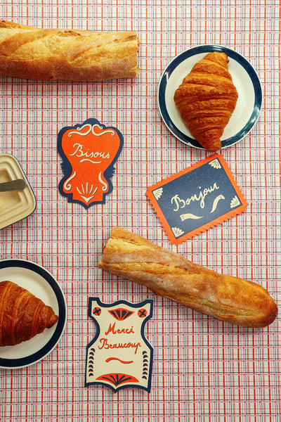Bonjour Die Cut Card - From Paris with Love Collection