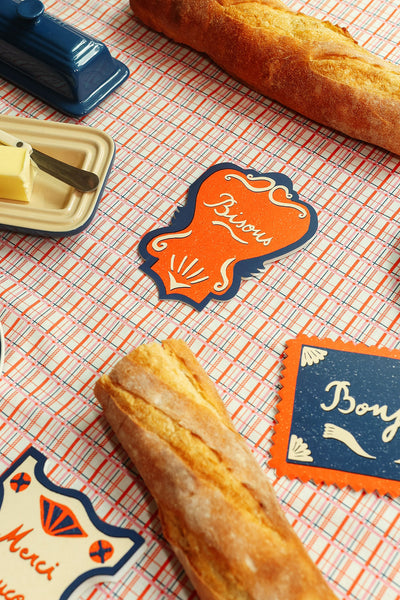 Bisous Die Cut Card - From Paris with Love Collection