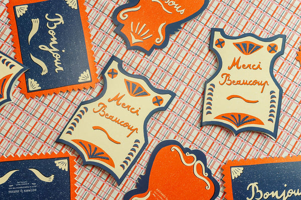Merci Beaucoup Die Cut Card - From Paris with Love Collection