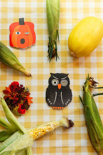 Owl Blink Die Cut Card - Spooky Season Collection