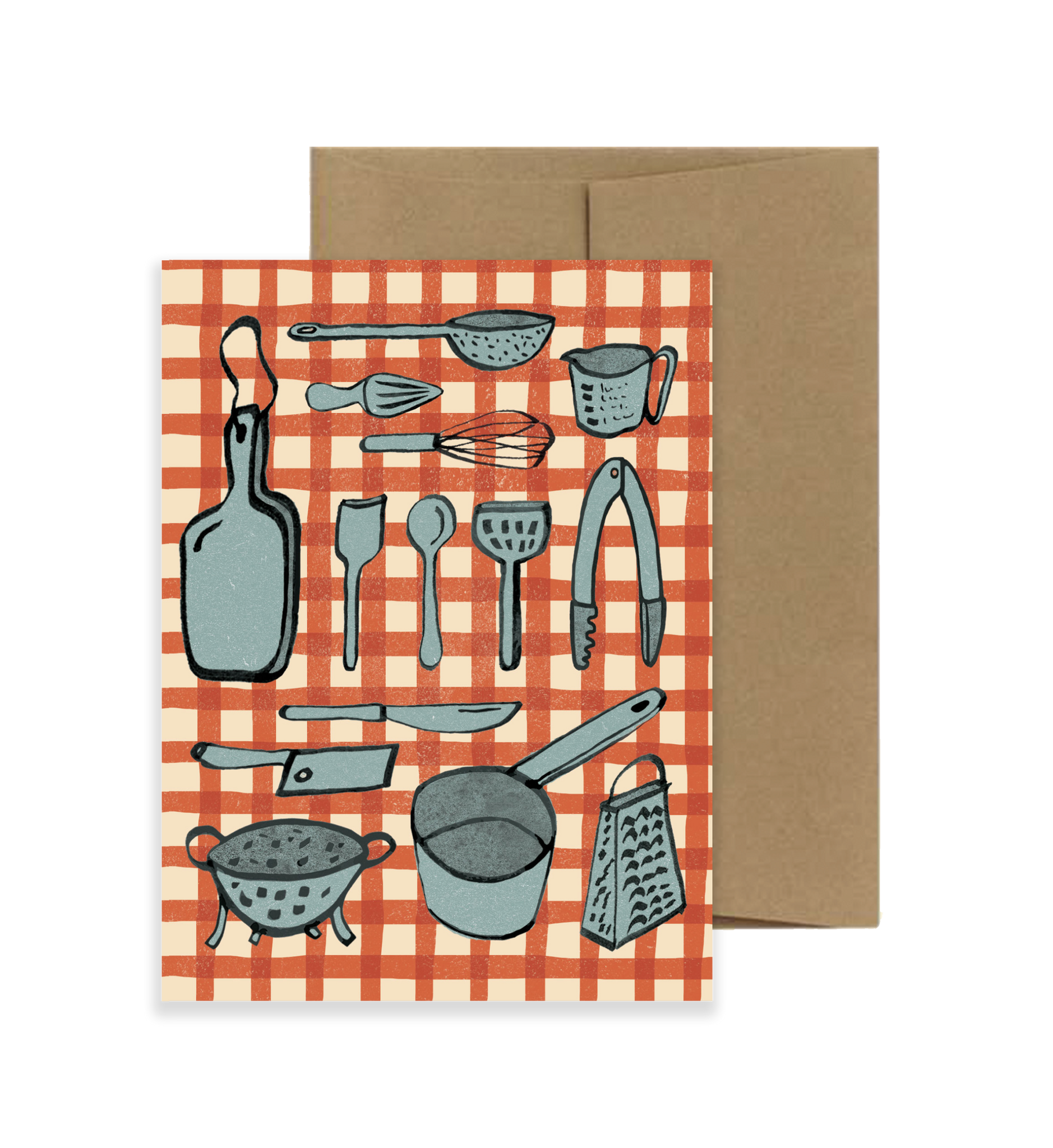 Cuisine Gingham Card