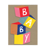 Baby Cubes - Die Cut Card