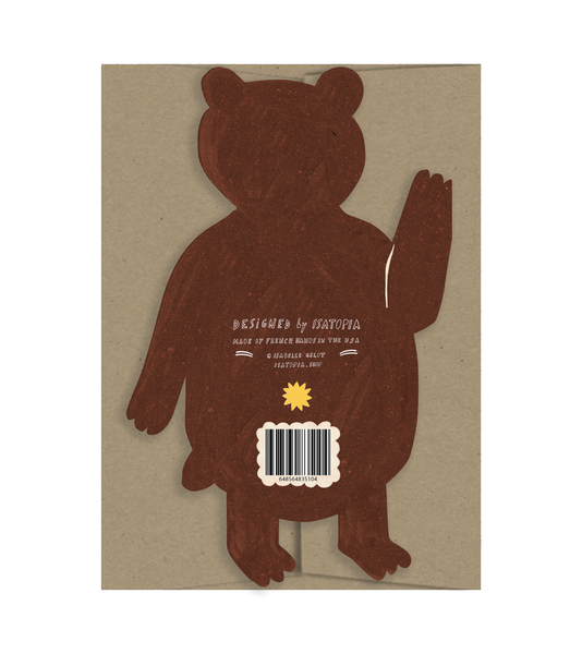 Bear - Die Cut Card