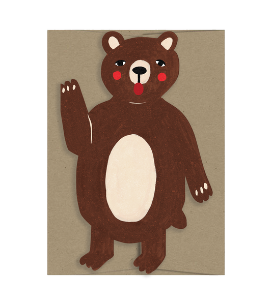 Bear - Die Cut Card