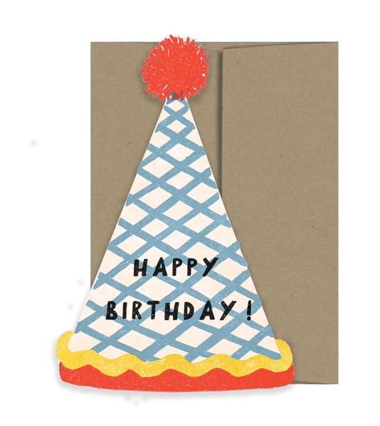 Party Hat Die Cut Card - Birthday Collection