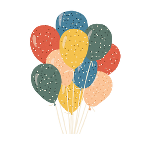 Party Balloons - individual sticker