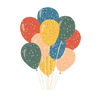 Party Balloons - individual sticker