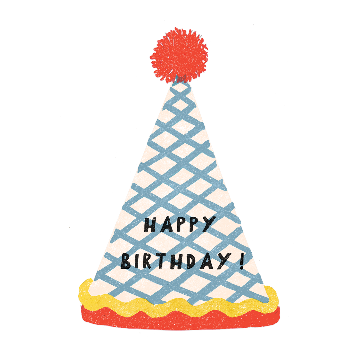 Birthday Hat - individual sticker