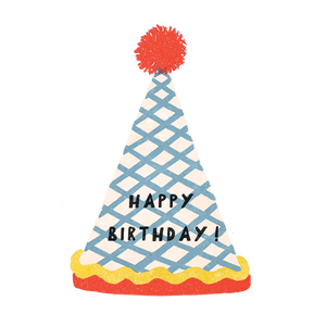 Birthday Hat - individual sticker