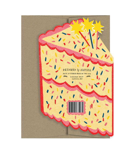 Birthday Star Cake - Die Cut Card