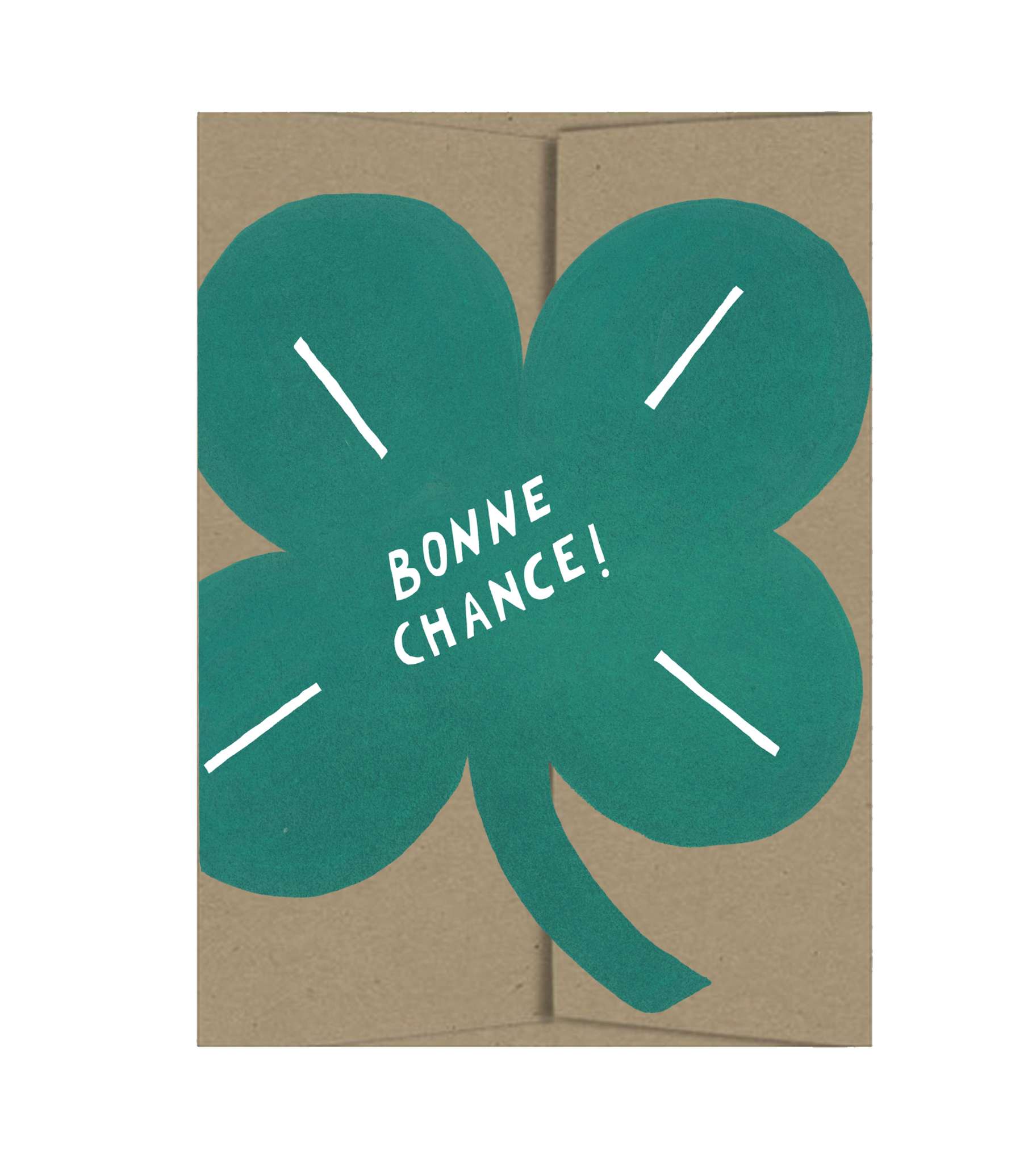 Clover Good Luck - Die Cut Card