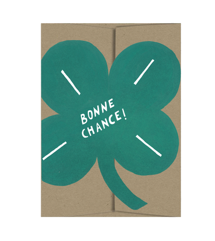 Clover Good Luck - Die Cut Card