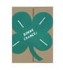 Clover Good Luck - Die Cut Card