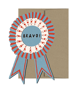 Bravo Medallion - Die Cut Card