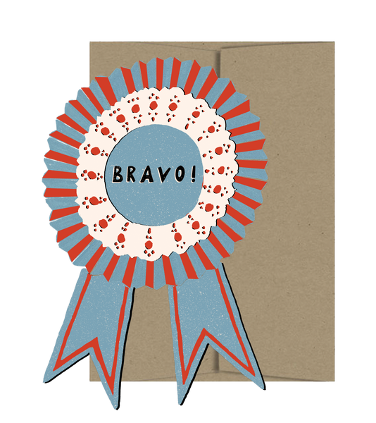 Bravo Medallion - Die Cut Card