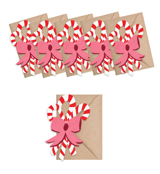 Candy Cane Bouquet Mini Cards - Box of 6