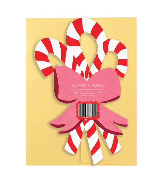 Candy Cane Bouquet - Die Cut Card