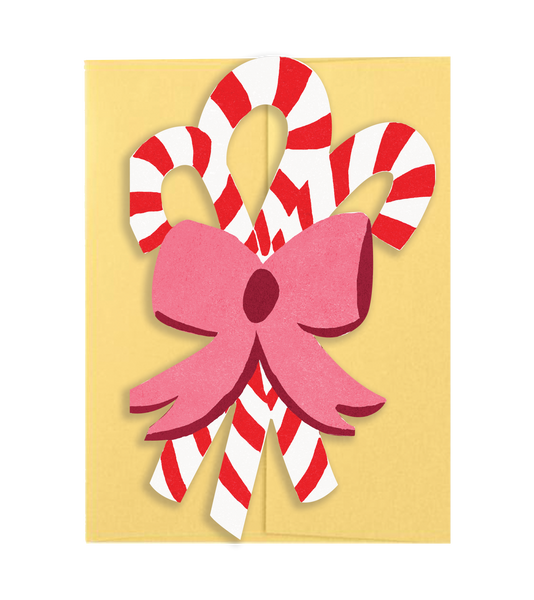 Candy Cane Bouquet - Die Cut Card