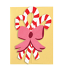 Candy Cane Bouquet - Die Cut Card