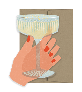 Champagne Coupe - Die Cut Card