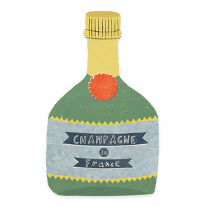 Champagne - individual sticker