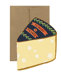 Cheese Card - French Collection Die Cut