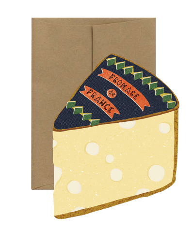 Cheese Card - French Collection Die Cut