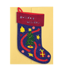 Christmas Tree Stocking - Die Cut Card