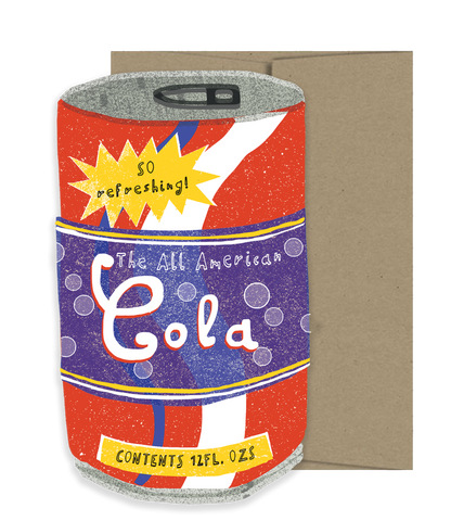 Cola Card - American Collection Die Cut