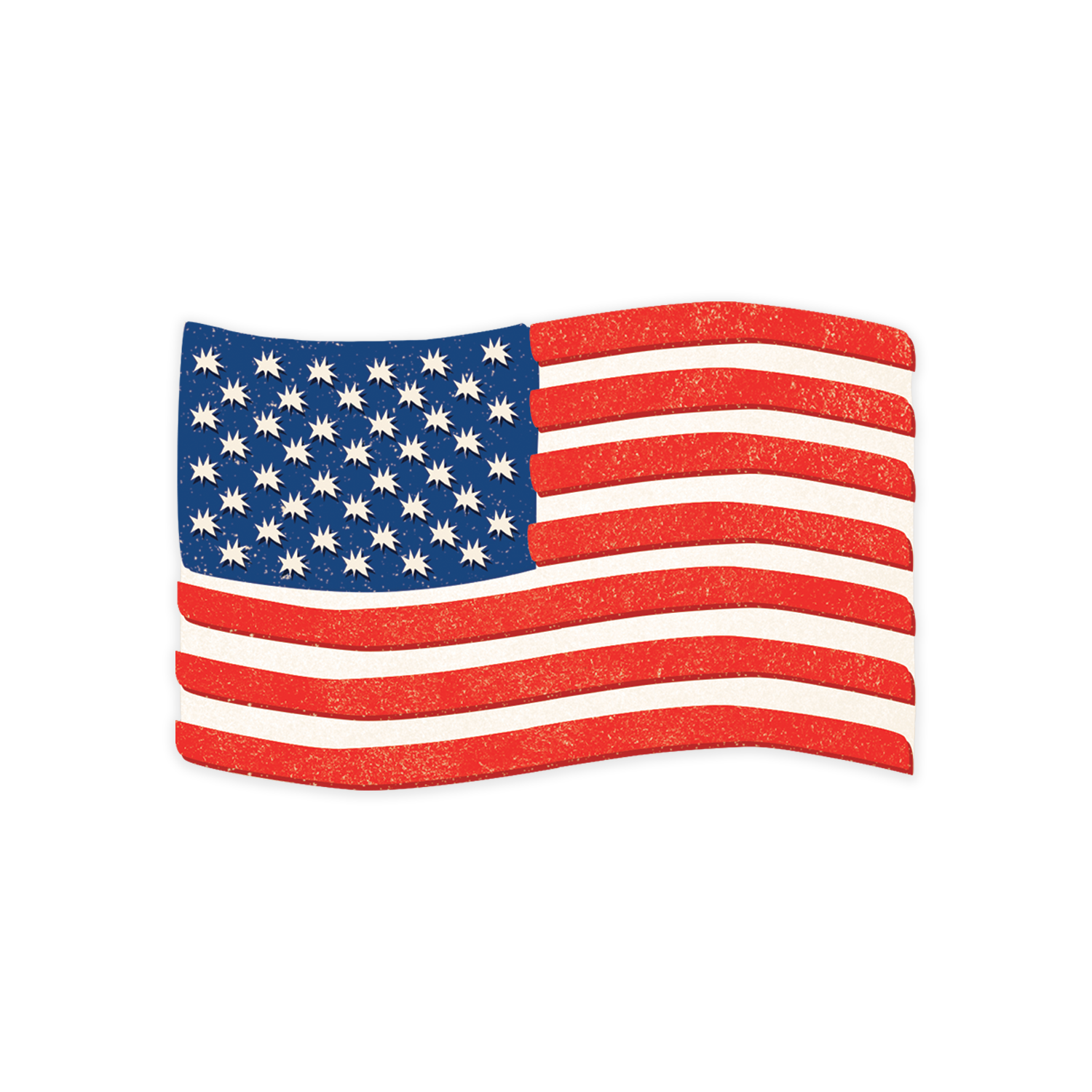 USA Flag - individual sticker