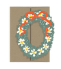Flower Wreath - Die Cut Card