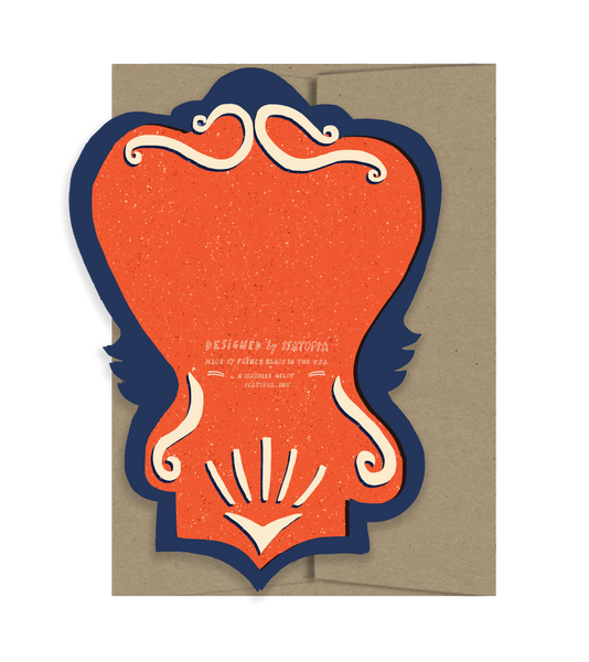 Bisous Die Cut Card - From Paris with Love Collection