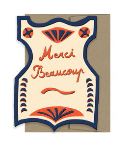 Merci Beaucoup Die Cut Card - From Paris with Love Collection