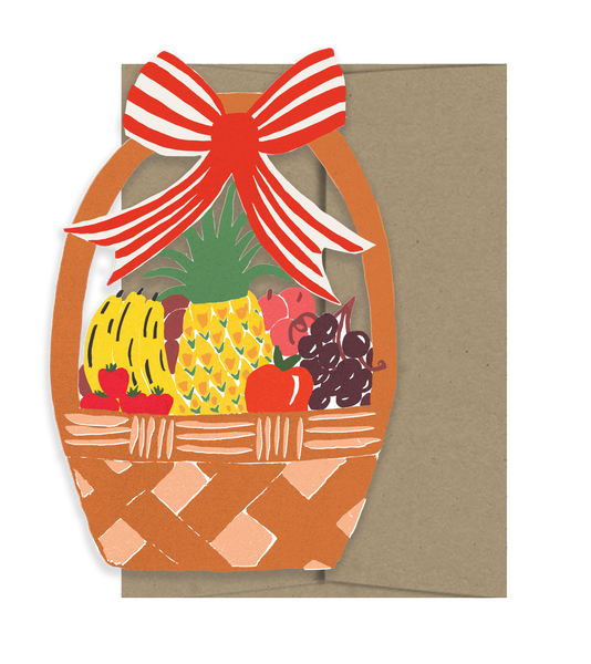 Fruit Basket - Die Cut Card