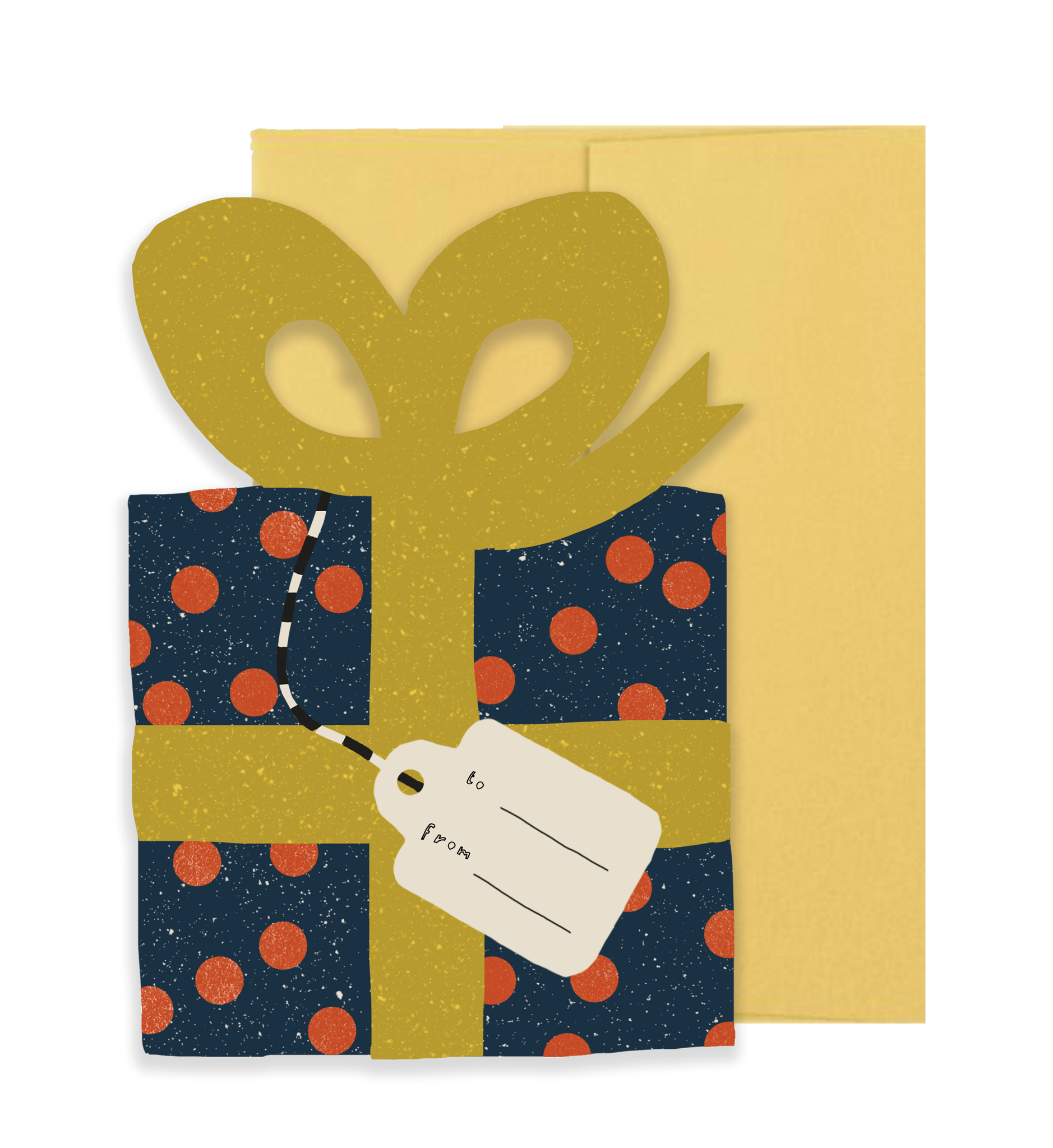 GIFT HOLIDAY - Die Cut Card