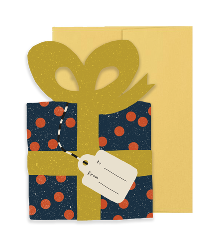 GIFT HOLIDAY - Die Cut Card