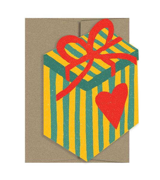 Gift From the Heart - Die Cut Card