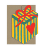 Gift From the Heart - Die Cut Card