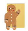 Gingerbread Man Holiday - Die Cut Card