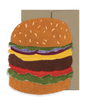 Hamburger Die Cut Card - American Collection