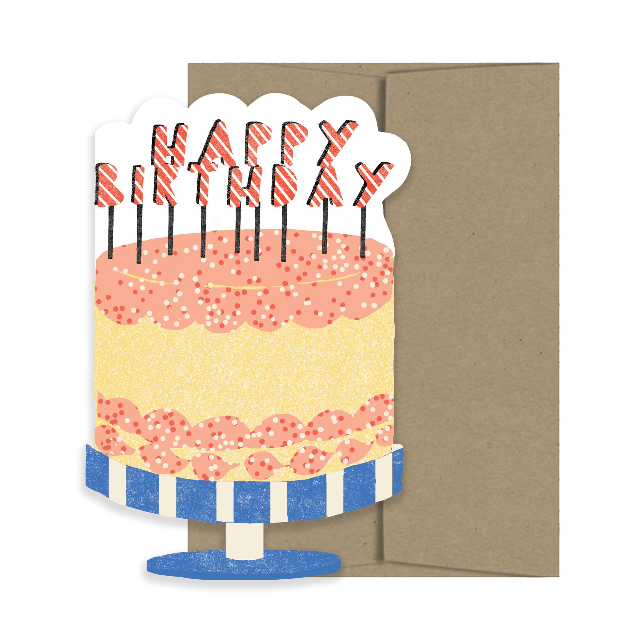 Happy Birthday Cake - Die Cut