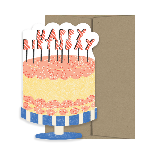 Happy Birthday Cake - Die Cut