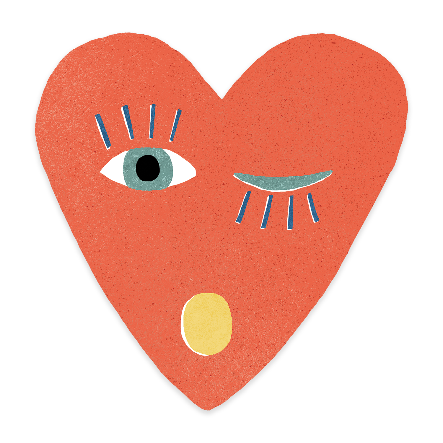 Heart Blink - individual sticker