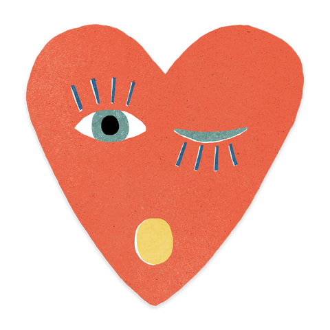 Heart Blink - individual sticker