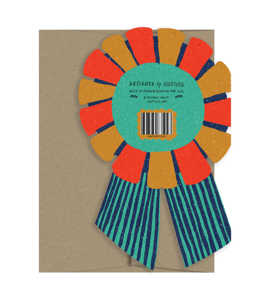 Hip Hip Hooray Medallion - Die Cut Card