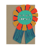 Hip Hip Hooray Medallion - Die Cut Card