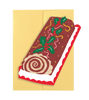 Holiday Yule Log - Die Cut Card